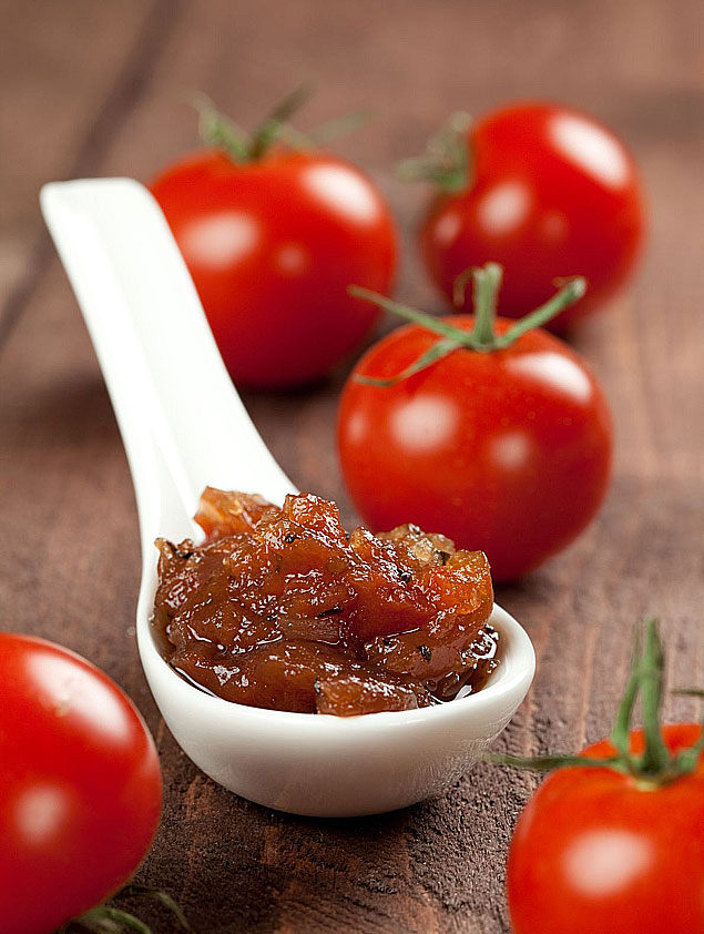 Chutney de tomates et de raisins